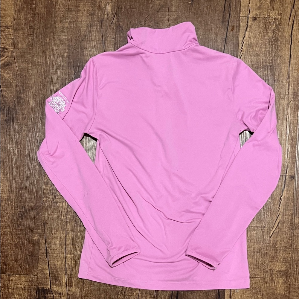 Polo Golf by Ralph Lauren Pink Long-Sleeve Half-Zip Performance Top - Picture 6 of 6